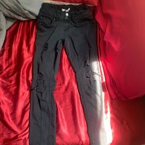 Refuge black skinny jeans with rips